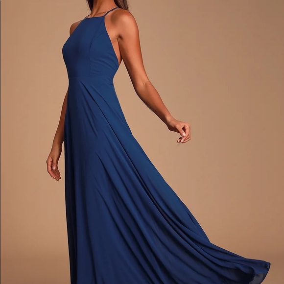 Mythical Kind of Love Navy Blue Maxi Dress - Picture 2 of 8
